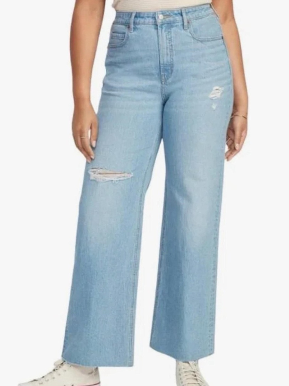 NWT Old Navy Extra High Rise Ski Hi Wide Leg Jeans